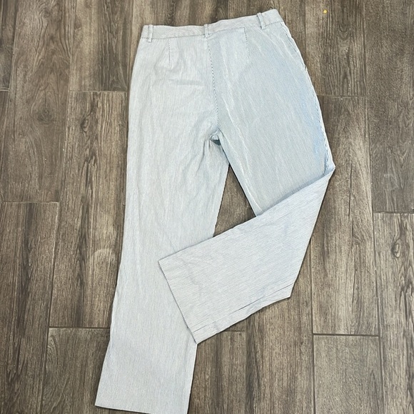 Ralph Lauren Charcoal Gray and White Striped Chinos - Picture 4 of 6